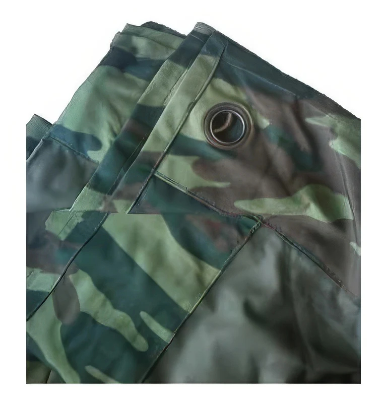 Russian Military Raincoat Tent - Plash Palatka - Flora Camouflage - Image 2