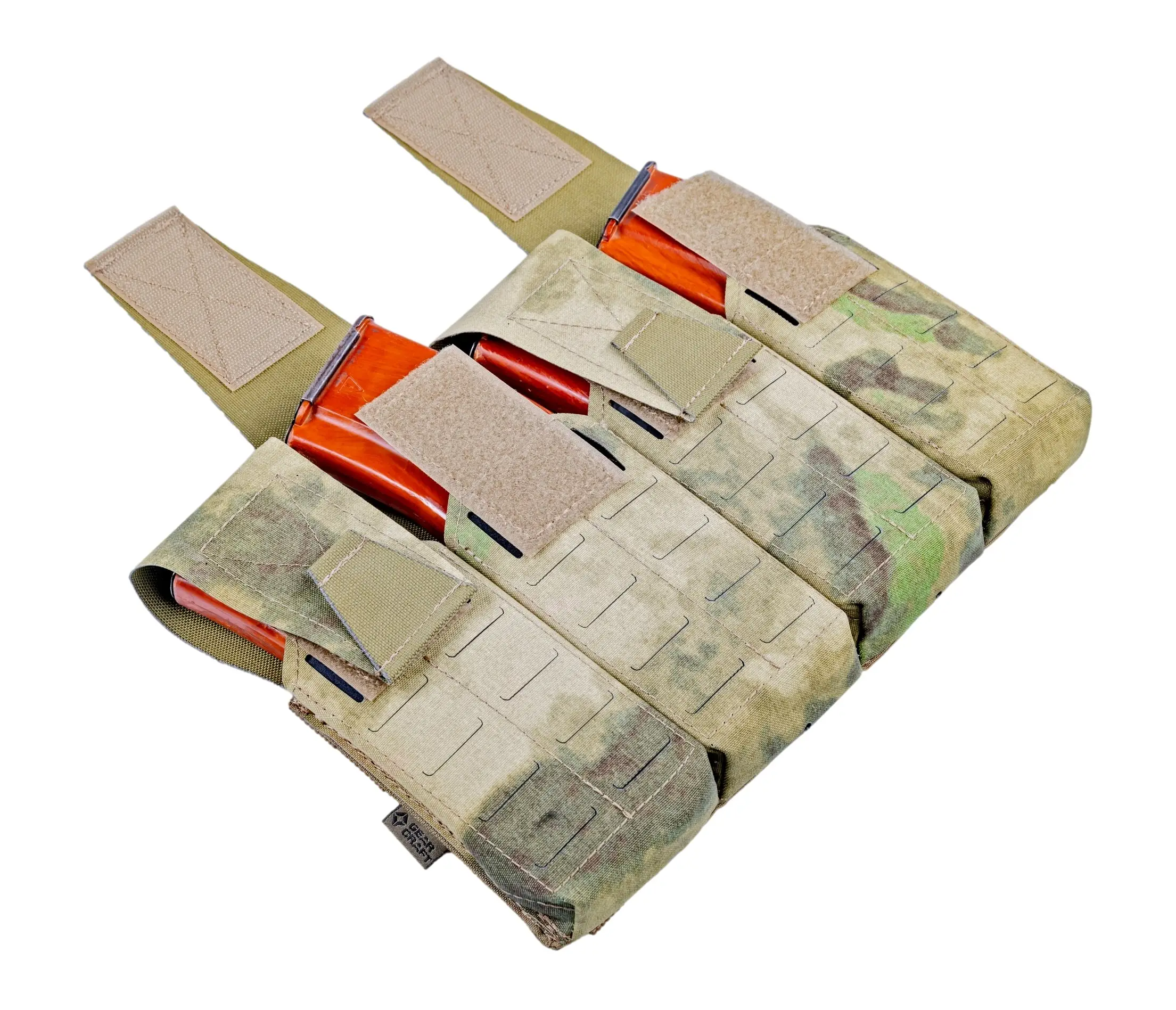 Preorder: Russian Gear Craft Rigid Assault Rifle Quad Mag Pouch - Velcro Flap MOLLE - Image 2