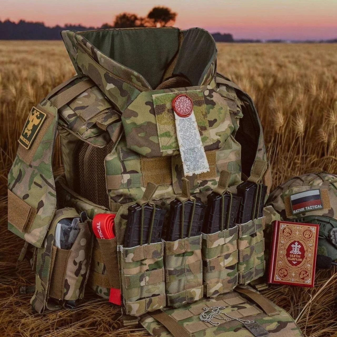 Ratnik Tactical Purity Seal - 20х7 cm - Psalm 90 Text - Blessed in Cathedral - Image 3