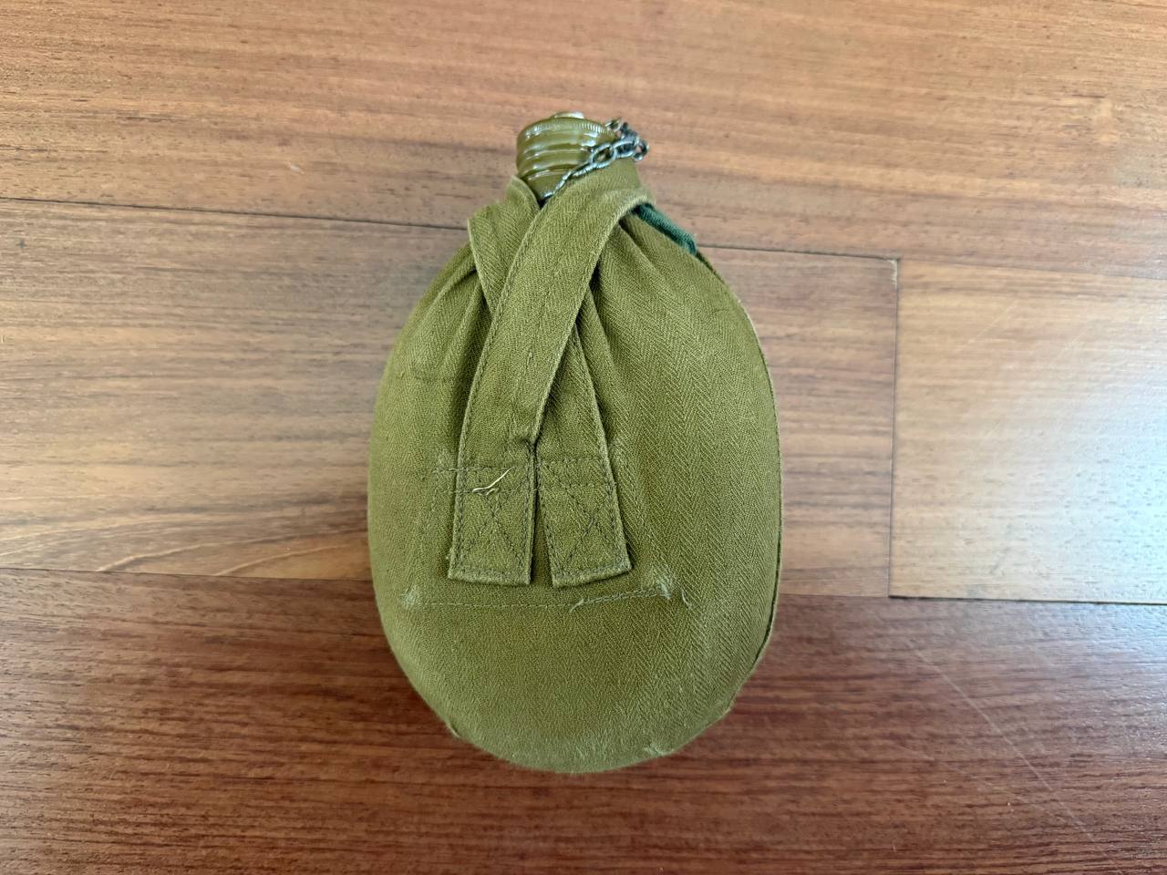 Russian Soviet Army Aluminum Water Flask (Canteen) with Canvas Cover - Image 2