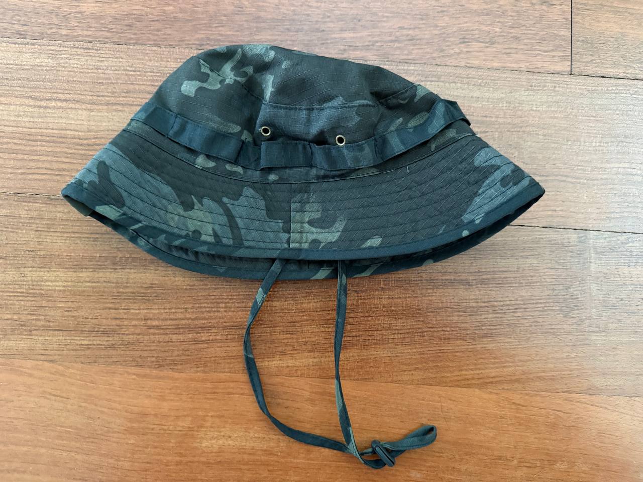 Russian Military Panama Boonie Hat - Size 59-60 - Black Multicam Camo - Image 2