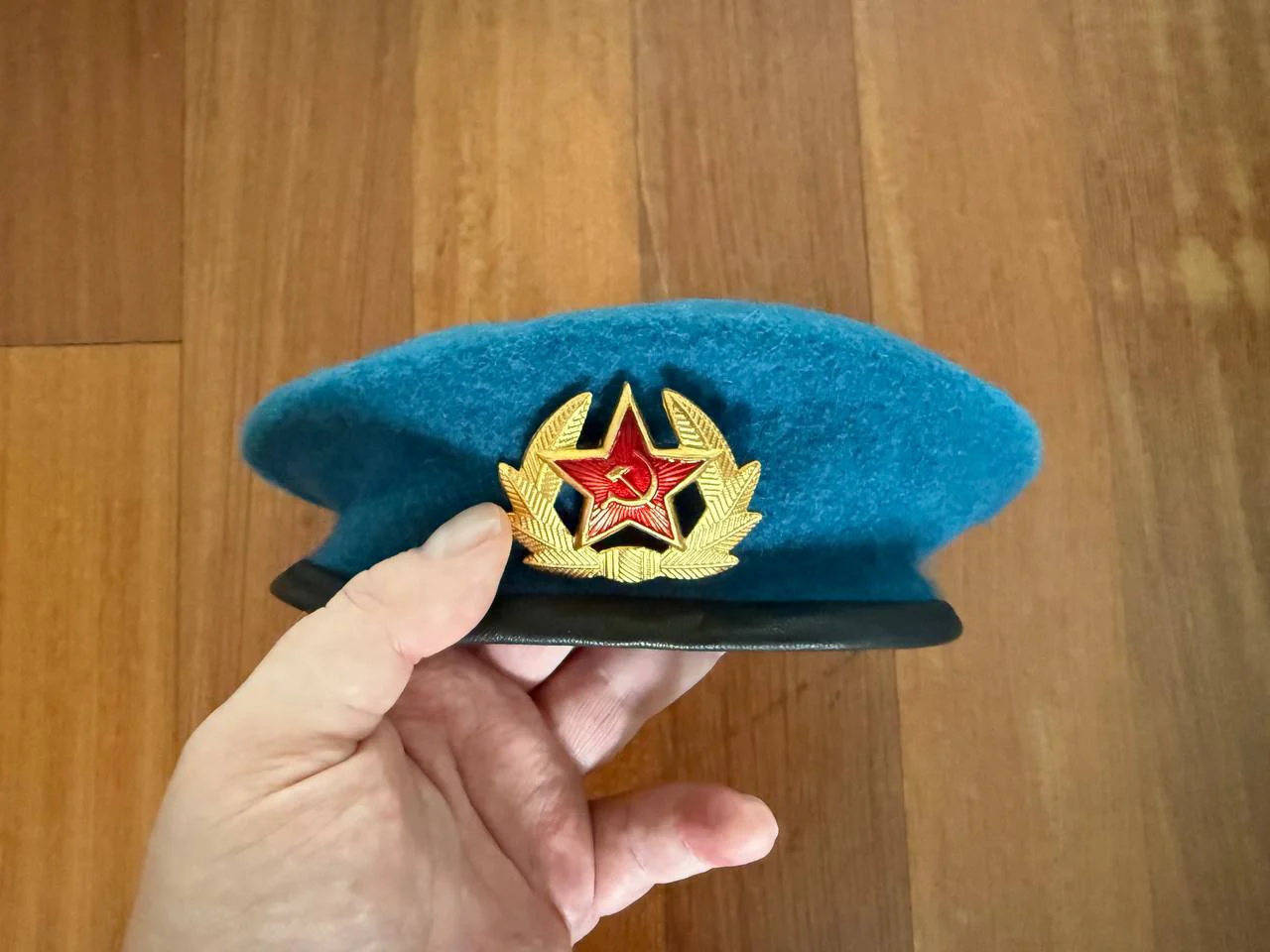 Russian Soviet VDV Airborne Troops Blue Beret with USSR Star- Size 56