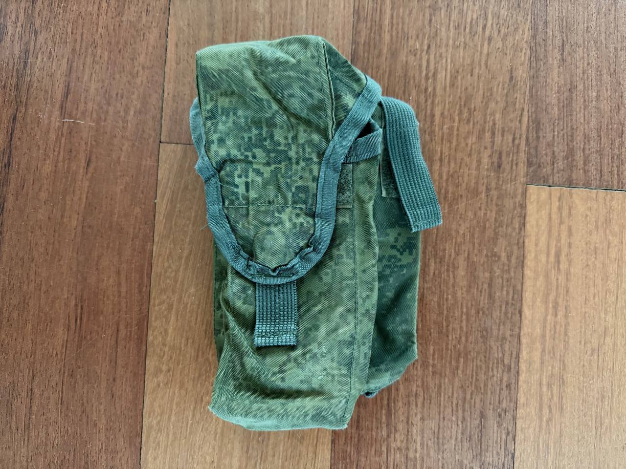 Russian Tekhinkom Left-Handed 2x AK Mag Pouch + ROP Flare - EMR - Old Gen