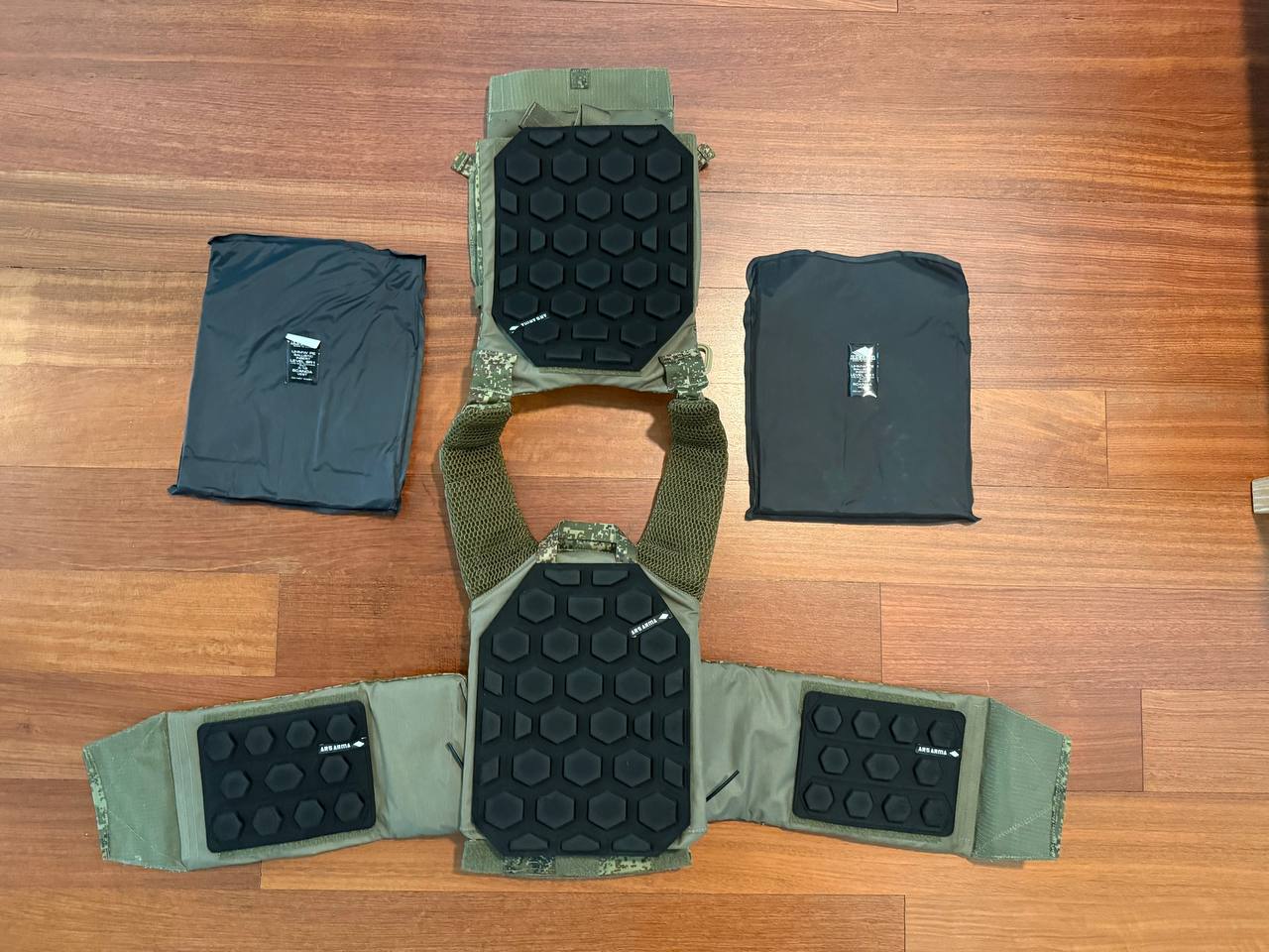 Russian Ars Arma A-18 Skanda Vest w/ Aramid Inserts, HEXS Cummerbund, Chest Pads - Image 2