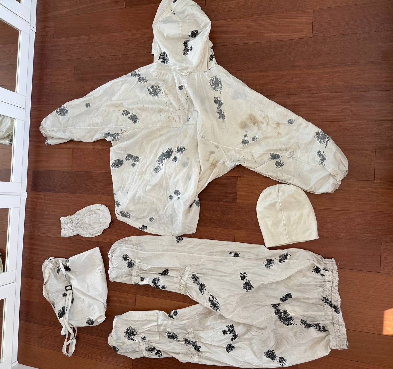 Russian Military Snow Masking Camouflage Suit - FSB / Spetsnaz - Size 60-62/4-5 (USED) - Image 2